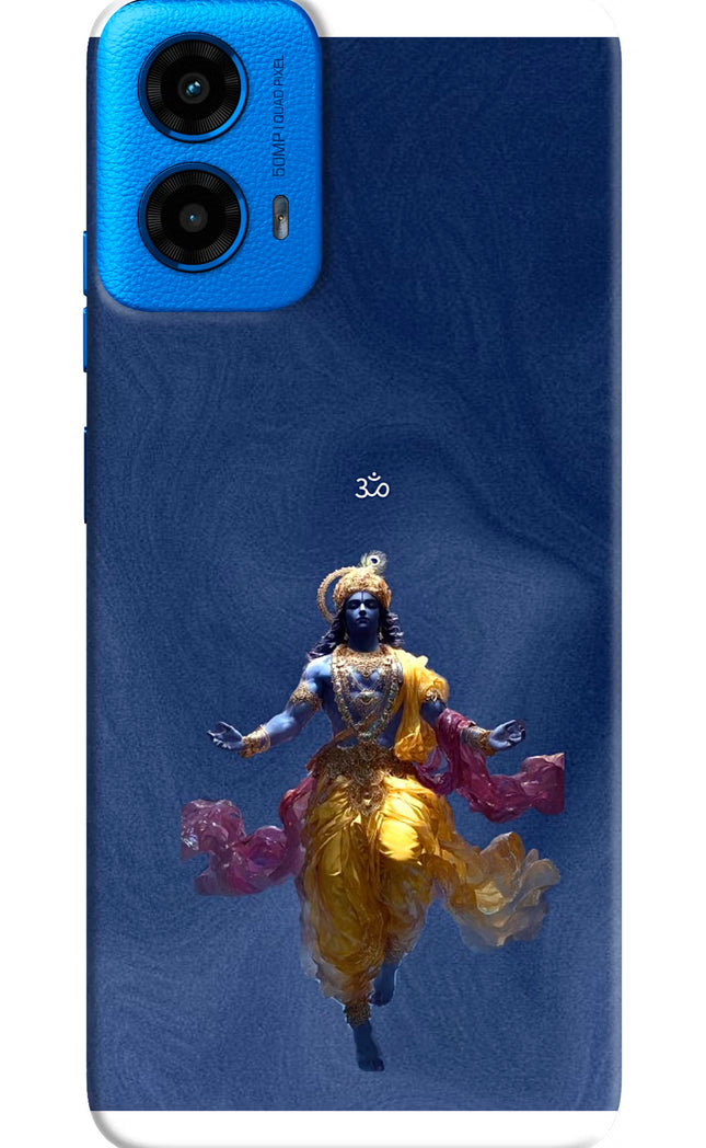 Cosmic Krishna Moto G45 Hard Case Back Cover by Casekaro