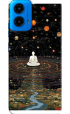 Space Monk Moto G45 Hard Case Back Cover by Casekaro