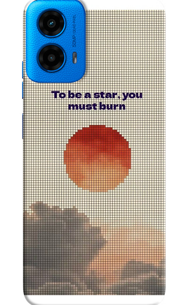 Pixel Sun Moto G45 Hard Case Back Cover by Casekaro