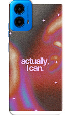 Pink Aura Moto G45 Hard Case Back Cover by Casekaro