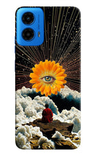 Cosmic Flower Moto G45 Hard Case Back Cover by Casekaro