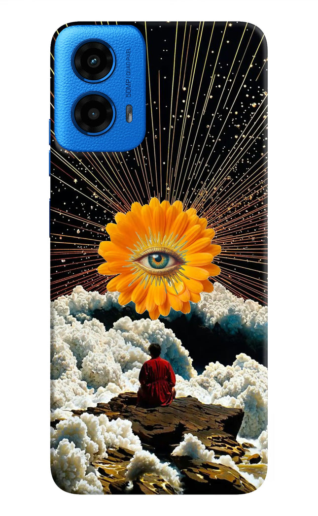 Cosmic Flower Moto G45 Hard Case Back Cover by Casekaro