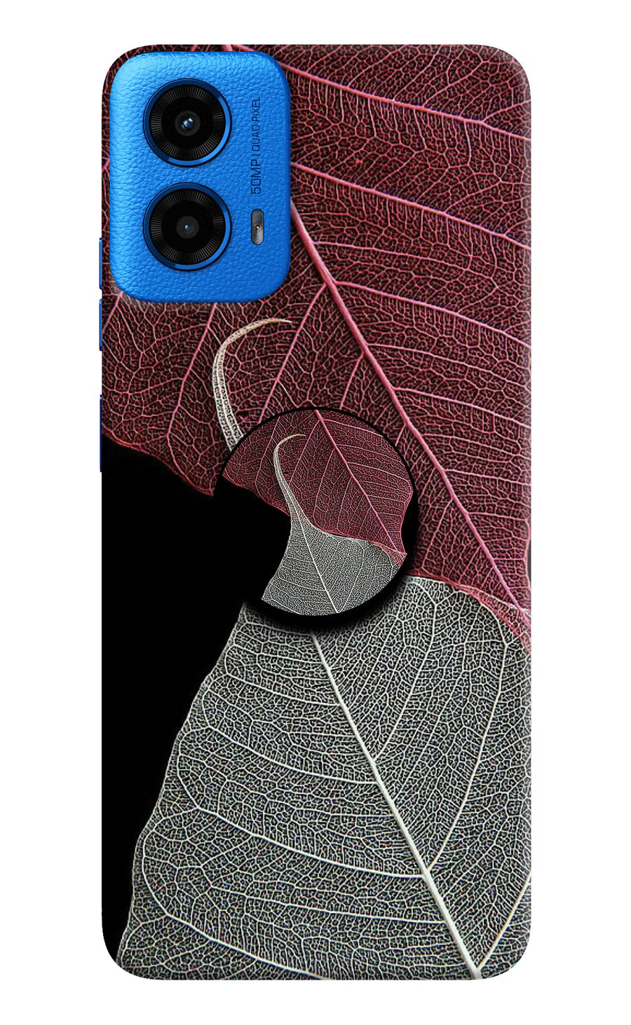 Leaf Pattern Moto G45 Pop Case, Hard case