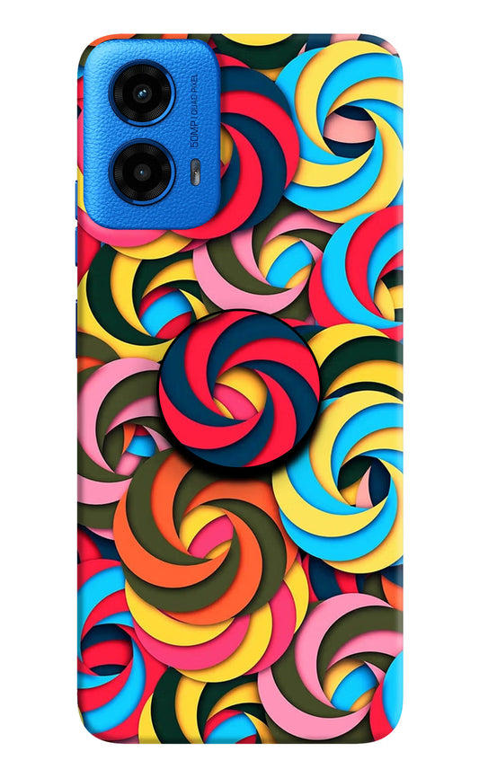 Spiral Pattern Moto G45 Pop Case by Casekaro