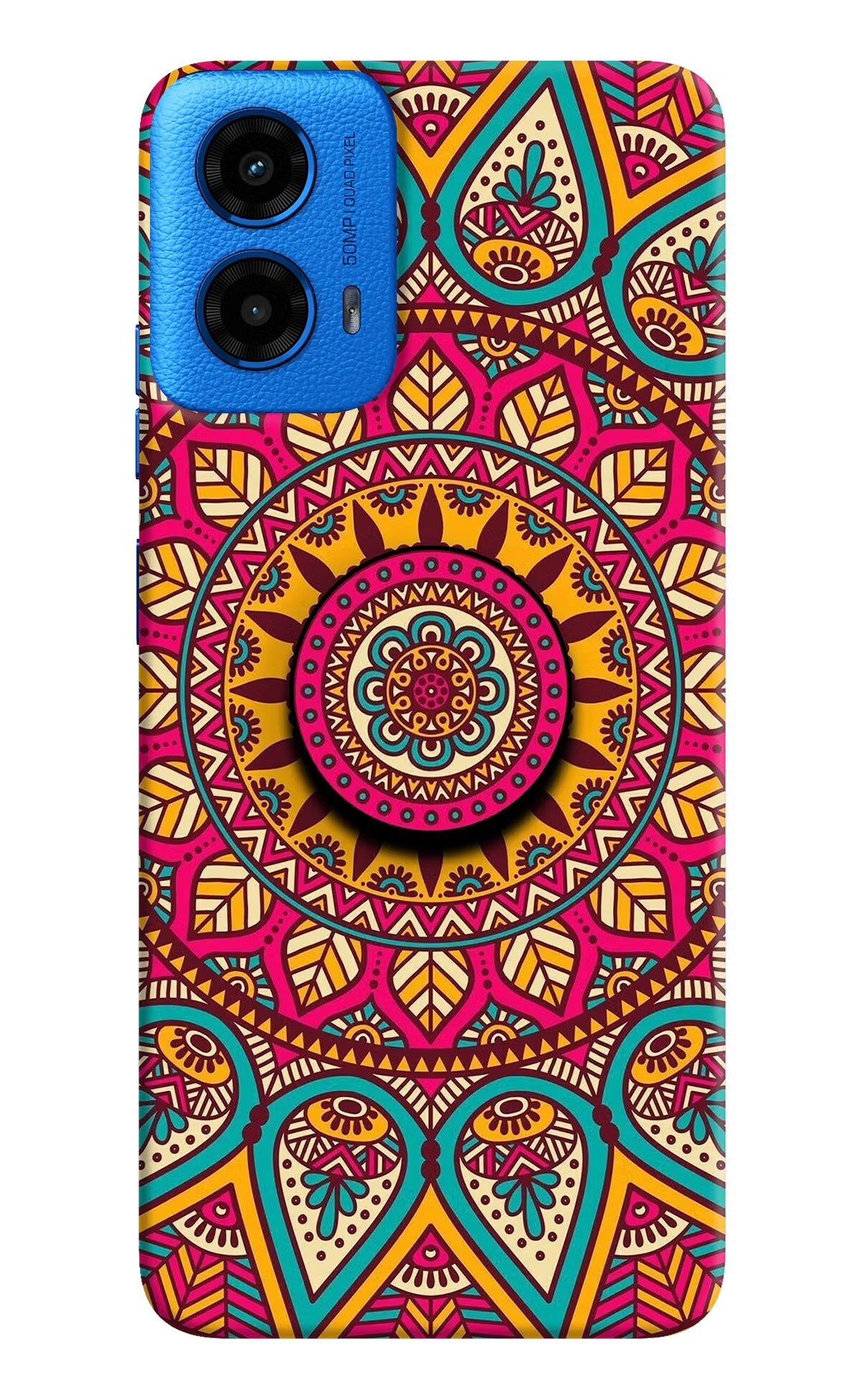 Mandala Moto G45 Pop Case by Casekaro