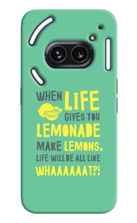 Quote Nothing Phone 2A Plus Hard Case Back Cover by Casekaro