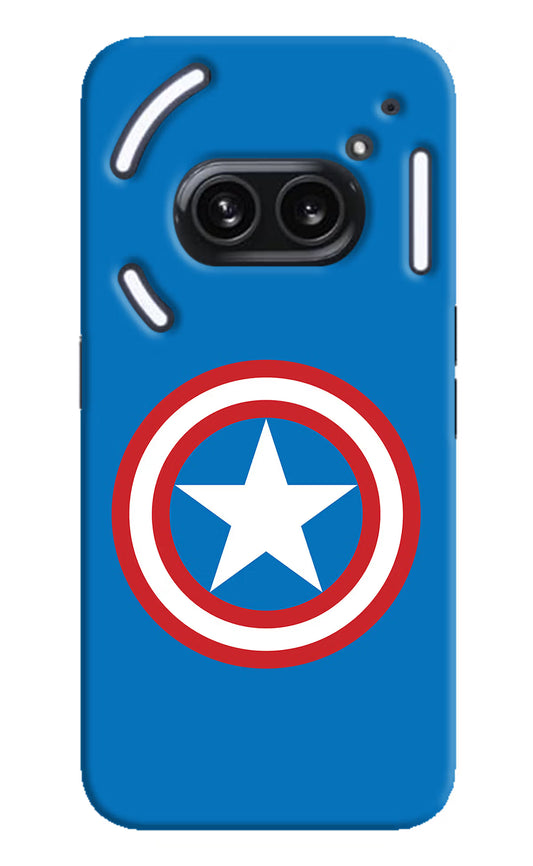 Captain America Logo Nothing Phone 2A Plus Hard Case Back Cover by Casekaro
