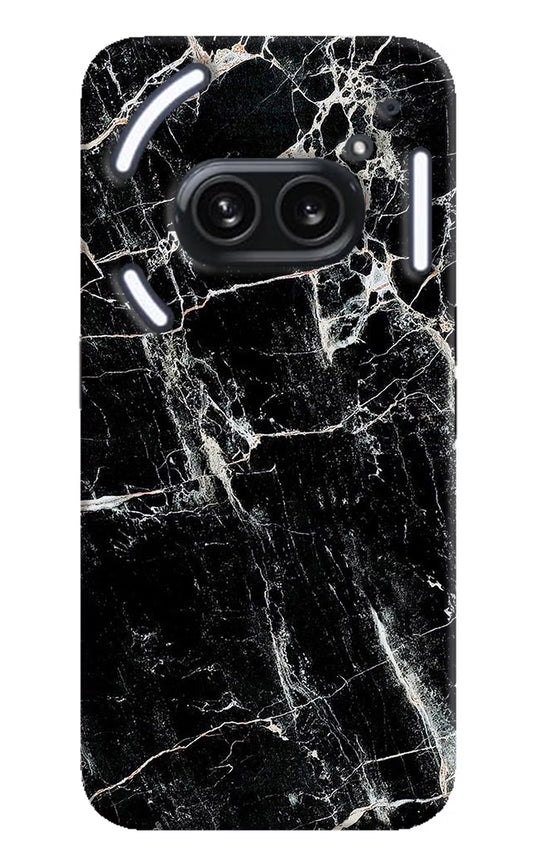 Black Marble Texture Nothing Phone 2A Plus Hard Case Back Cover by Casekaro
