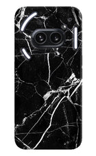 Black Marble Pattern Nothing Phone 2A Plus Hard Case Back Cover by Casekaro