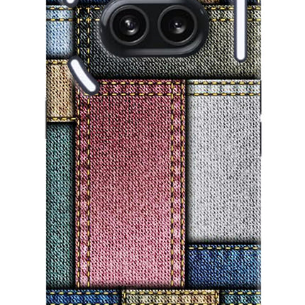 Multicolor Jeans Nothing Phone 2A Plus Hard Case Back Cover by Casekaro