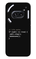 Life Motto Code Nothing Phone 2A Plus Hard Case Back Cover by Casekaro