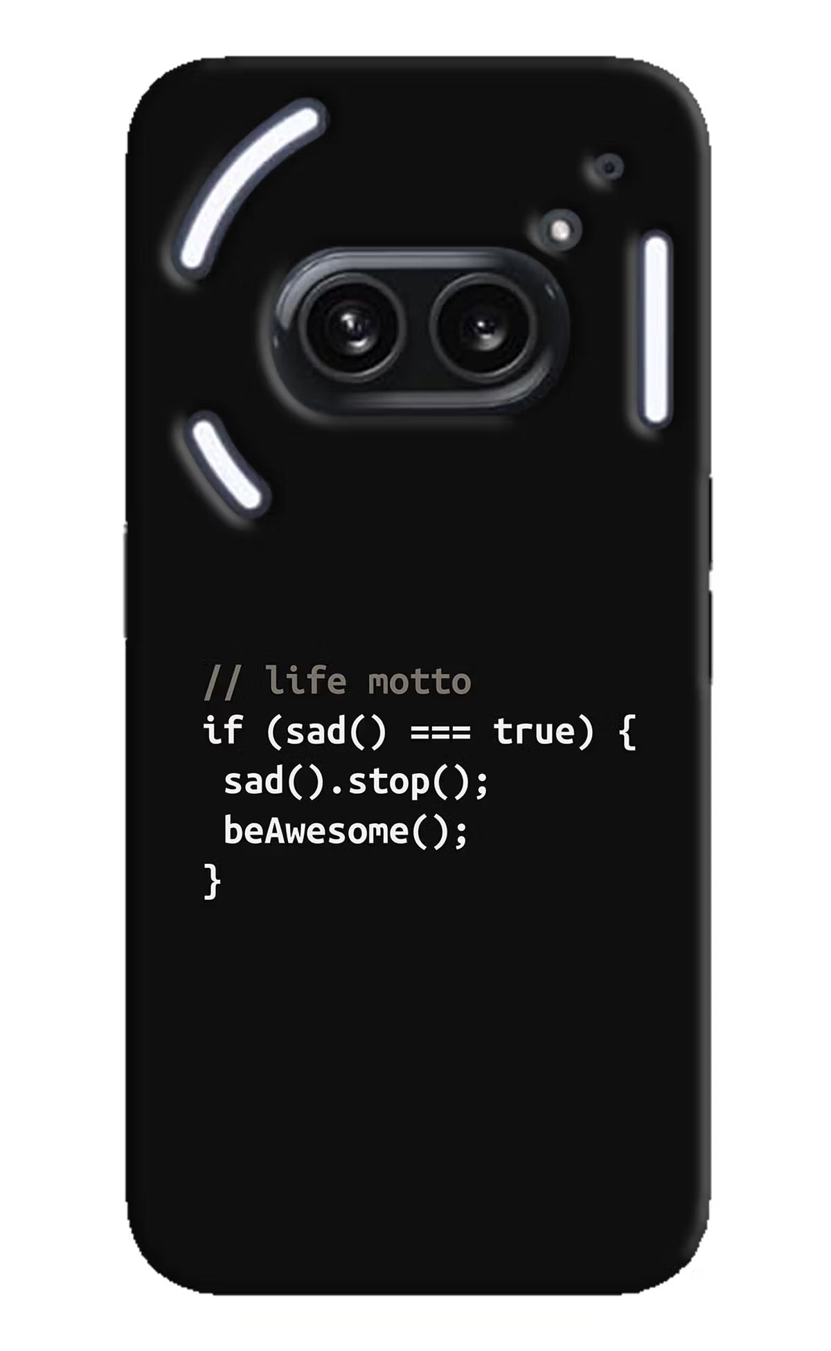 Life Motto Code Nothing Phone 2A Plus Hard Case Back Cover by Casekaro