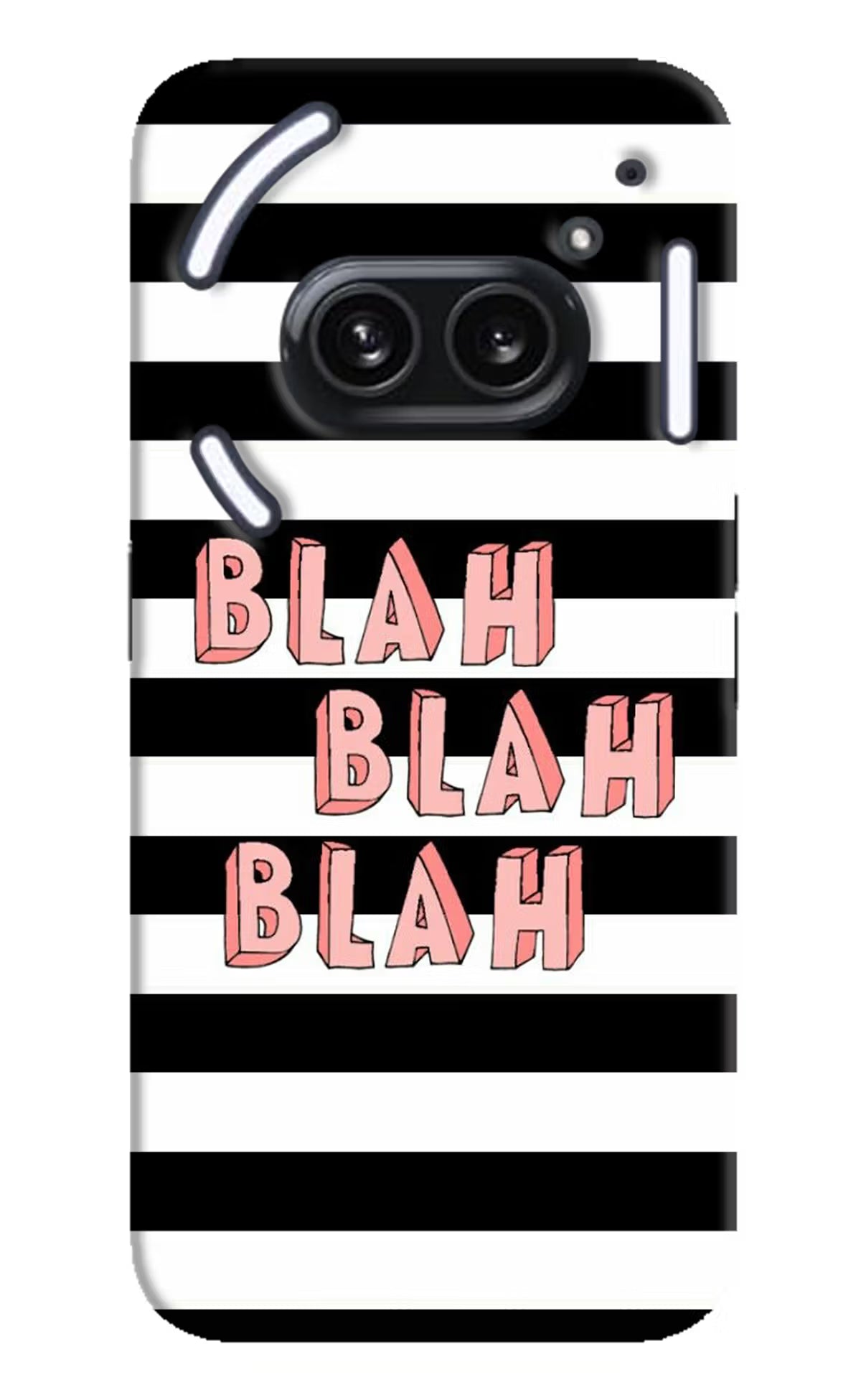 Blah Blah Blah Nothing Phone 2A Plus Hard Case Back Cover by Casekaro