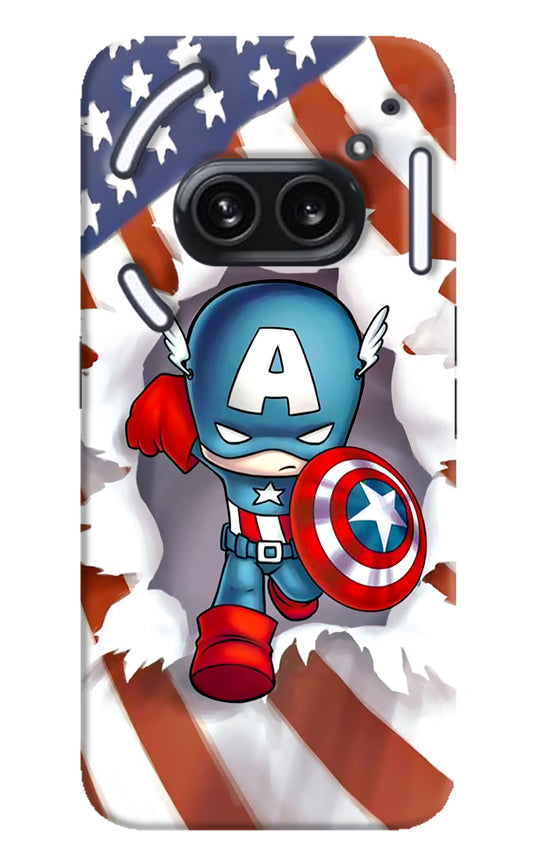 Captain America Nothing Phone 2A Plus Hard Case Back Cover by Casekaro
