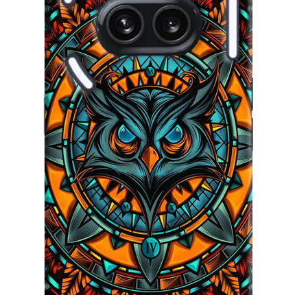 Angry Owl Art Nothing Phone 2A Plus Hard Case Back Cover by Casekaro