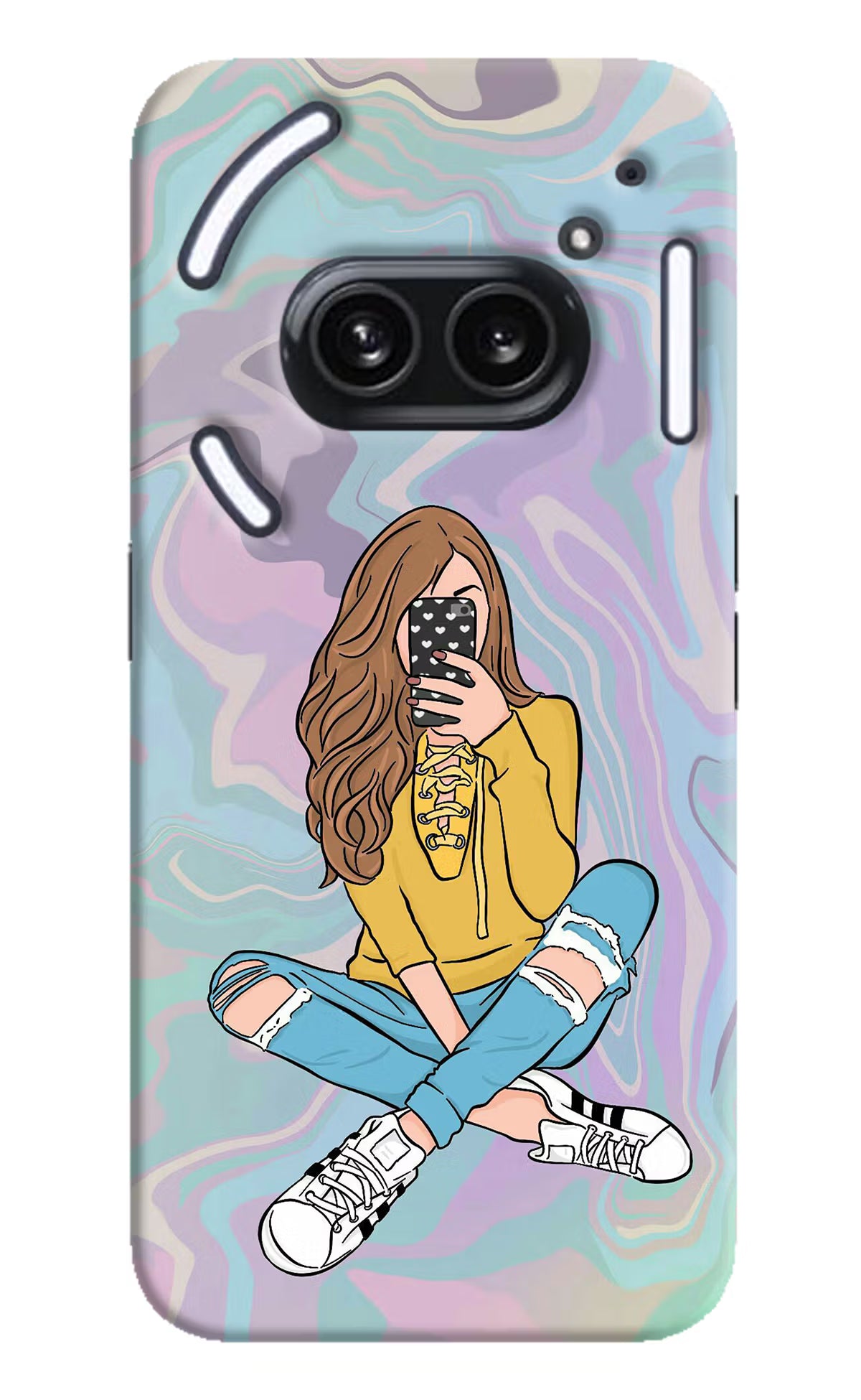 Selfie Girl Nothing Phone 2A Plus Hard Case Back Cover by Casekaro