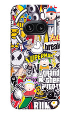 Sticker Bomb Nothing Phone 2A Plus Hard Case Back Cover by Casekaro