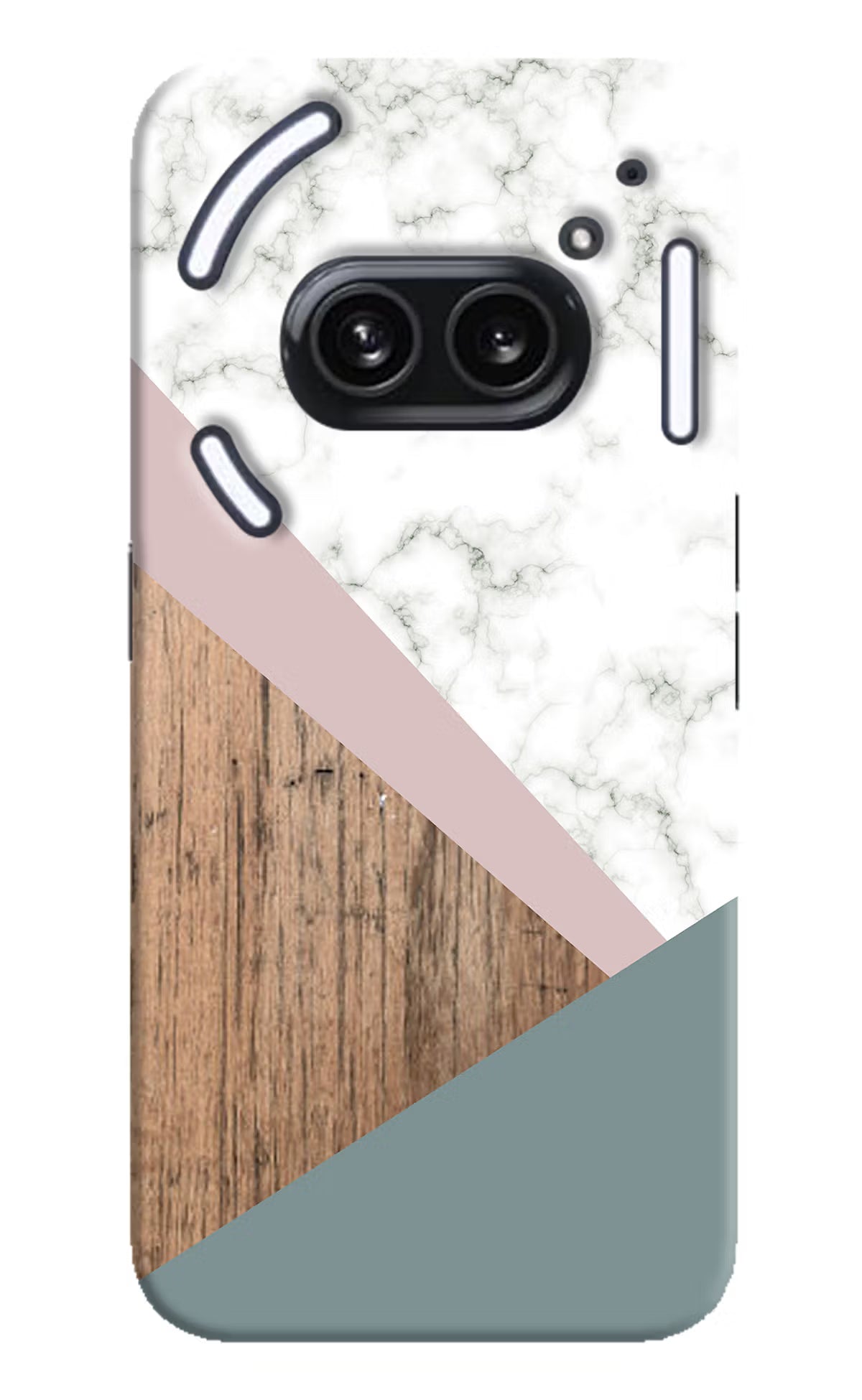 Marble wood Abstract Nothing Phone 2A Plus Hard Case Back Cover by Casekaro