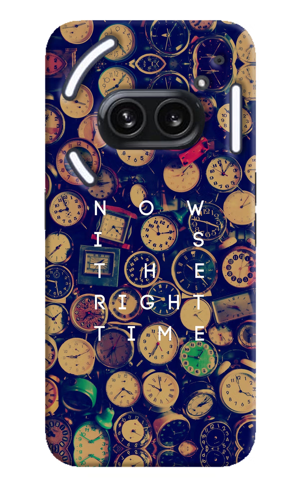 Now is the Right Time Quote Nothing Phone 2A Plus Hard Case Back Cover by Casekaro