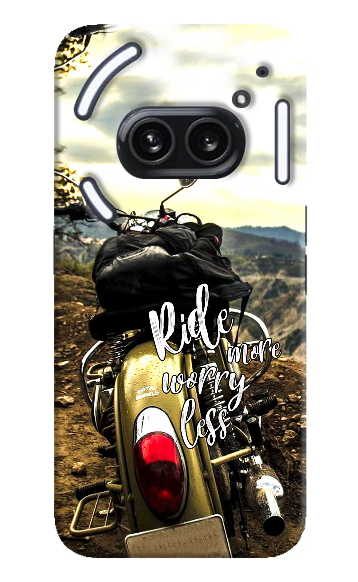 Ride More Worry Less Nothing Phone 2A Plus Hard Case Back Cover by Casekaro