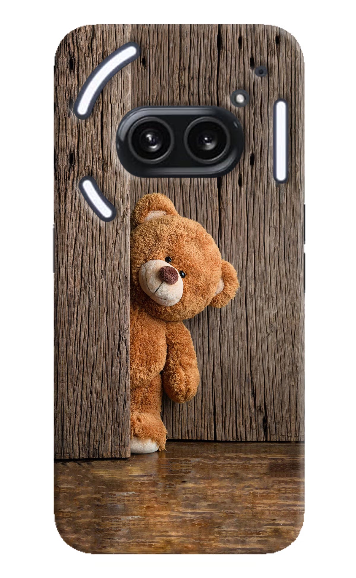 Teddy Wooden Nothing Phone 2A Plus Hard Case Back Cover by Casekaro