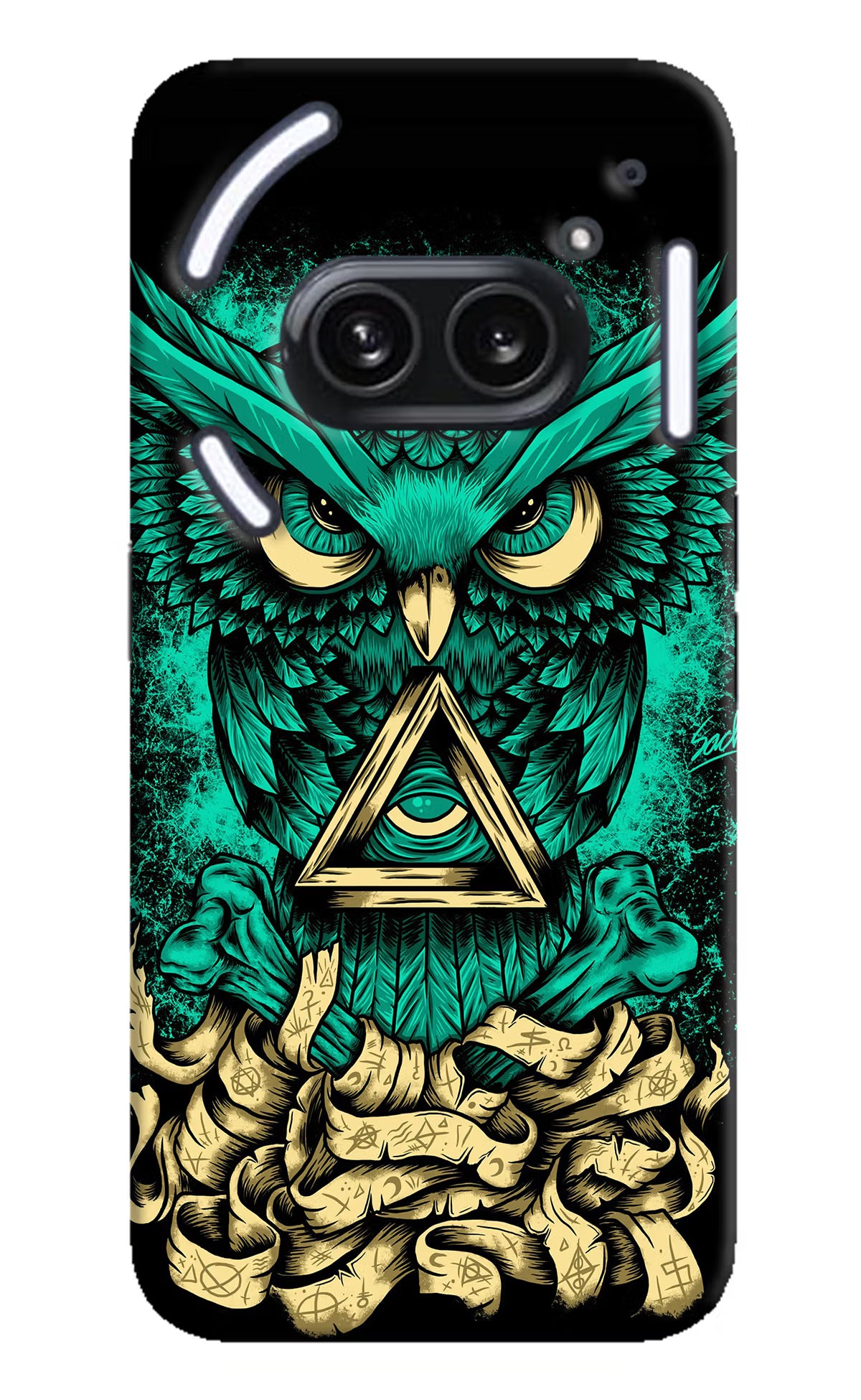 Green Owl Nothing Phone 2A Plus Hard Case Back Cover by Casekaro