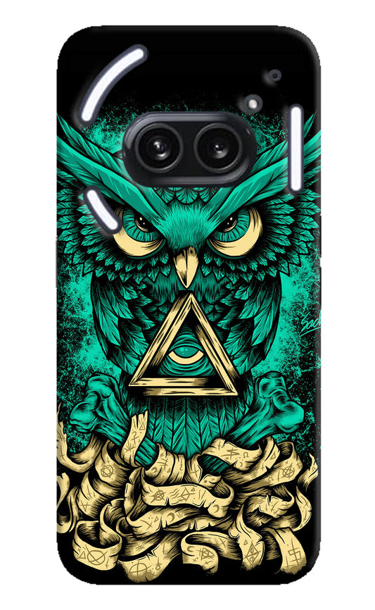 Green Owl Nothing Phone 2A Plus Hard Case Back Cover by Casekaro