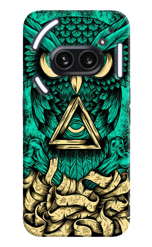 Green Owl Nothing Phone 2A Plus Hard Case Back Cover by Casekaro