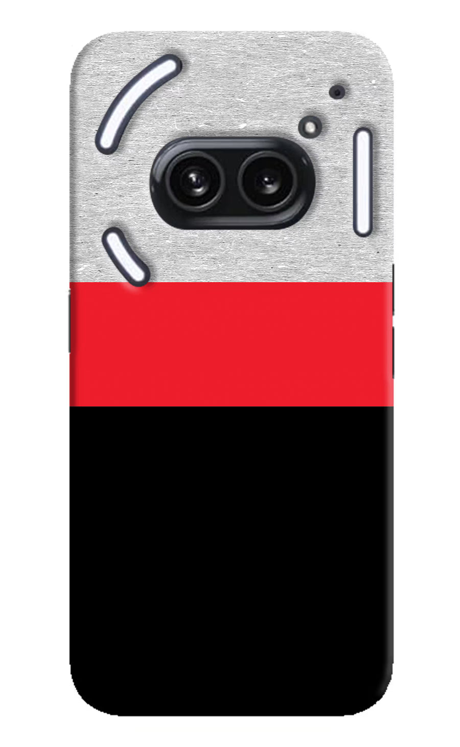 Tri Color Pattern Nothing Phone 2A Plus Back Cover, Hard case
