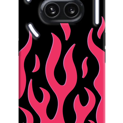 Fire Flames Nothing Phone 2A Plus Hard Case Back Cover by Casekaro