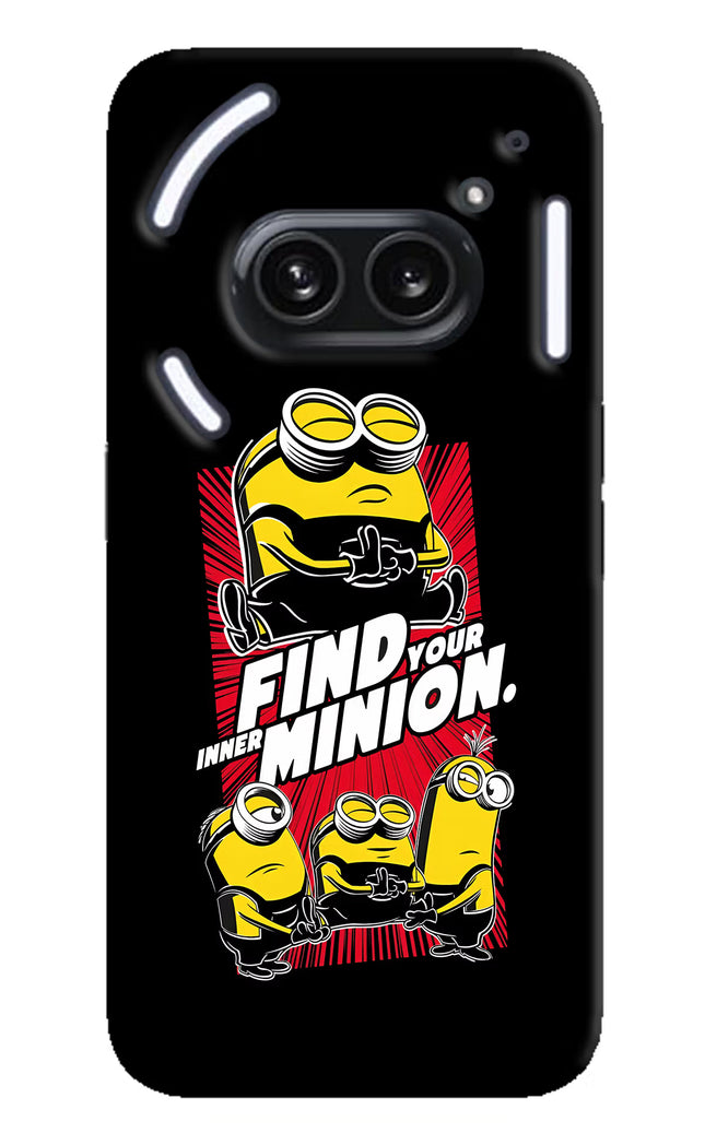 Find your inner Minion Nothing Phone 2A Plus Hard Case Back Cover by Casekaro