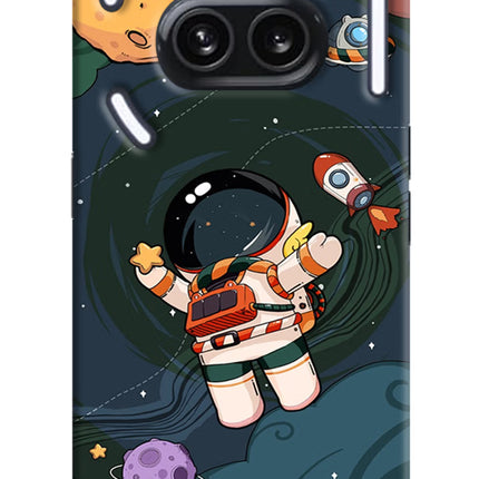 Cartoon Astronaut Nothing Phone 2A Plus Hard Case Back Cover by Casekaro