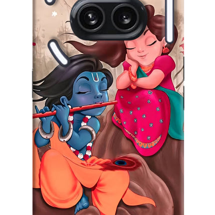 Radhe Krishna Nothing Phone 2A Plus Hard Case Back Cover by Casekaro