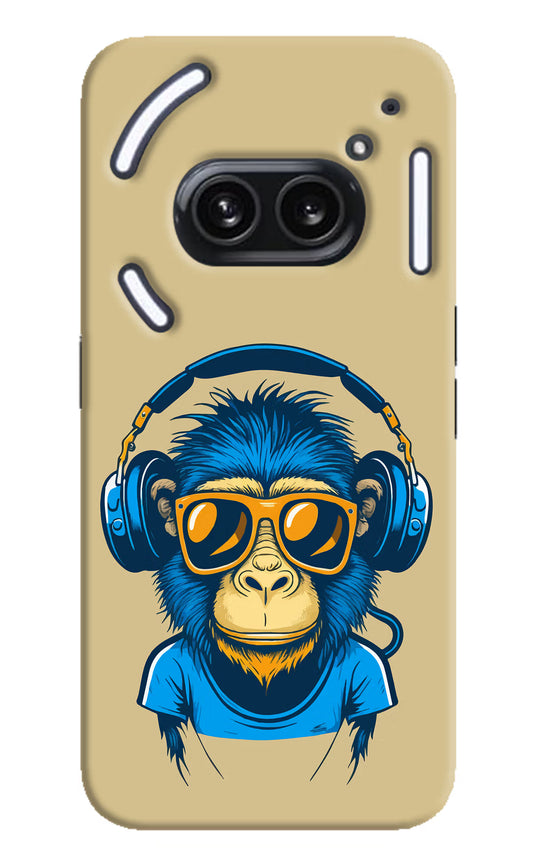 Monkey Headphone Nothing Phone 2A Plus Hard Case Back Cover by Casekaro