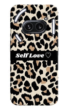Leopard Print Self Love Nothing Phone 2A Plus Hard Case Back Cover by Casekaro