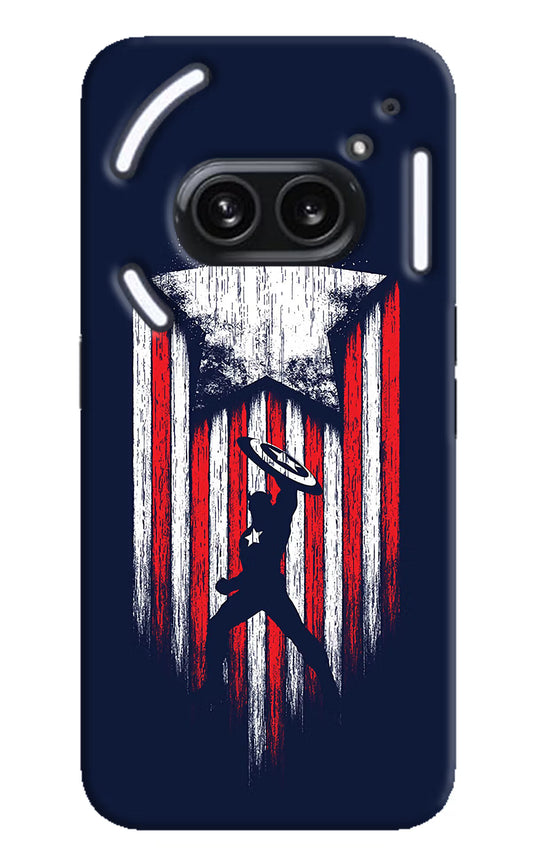 Captain America Marvel Art Nothing Phone 2A Plus Hard Case Back Cover by Casekaro