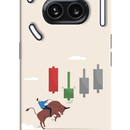 Bull Trading Momentum Nothing Phone 2A Plus Hard Case Back Cover by Casekaro