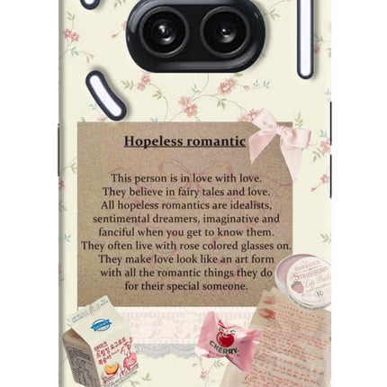 Hopeless Romantic Nothing Phone 2A Plus Hard Case Back Cover by Casekaro
