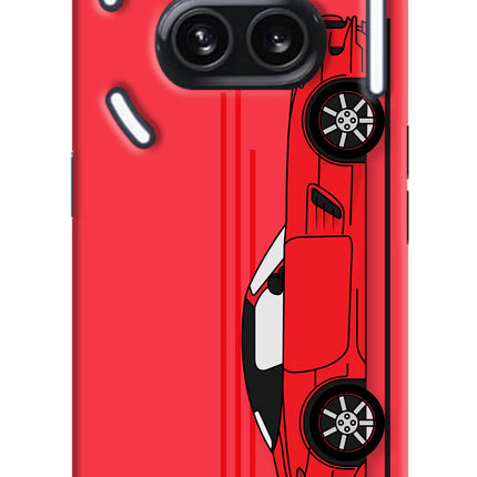 Red Velocity Nothing Phone 2A Plus Hard Case Back Cover by Casekaro
