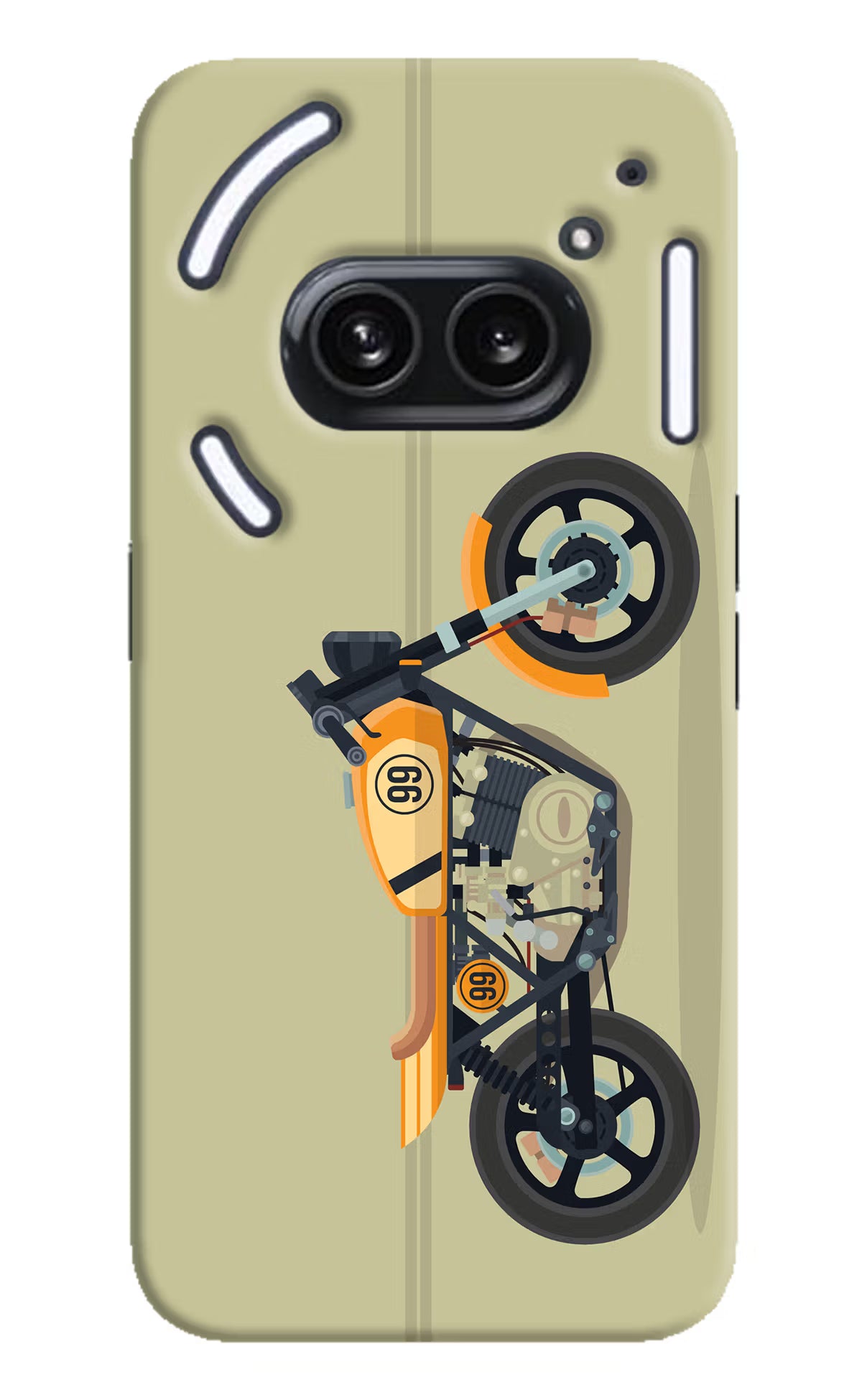 Vertical Speedster Nothing Phone 2A Plus Hard Case Back Cover by Casekaro
