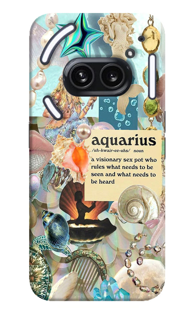 Aquarius Zodiac Nothing Phone 2A Plus Hard Case Back Cover by Casekaro