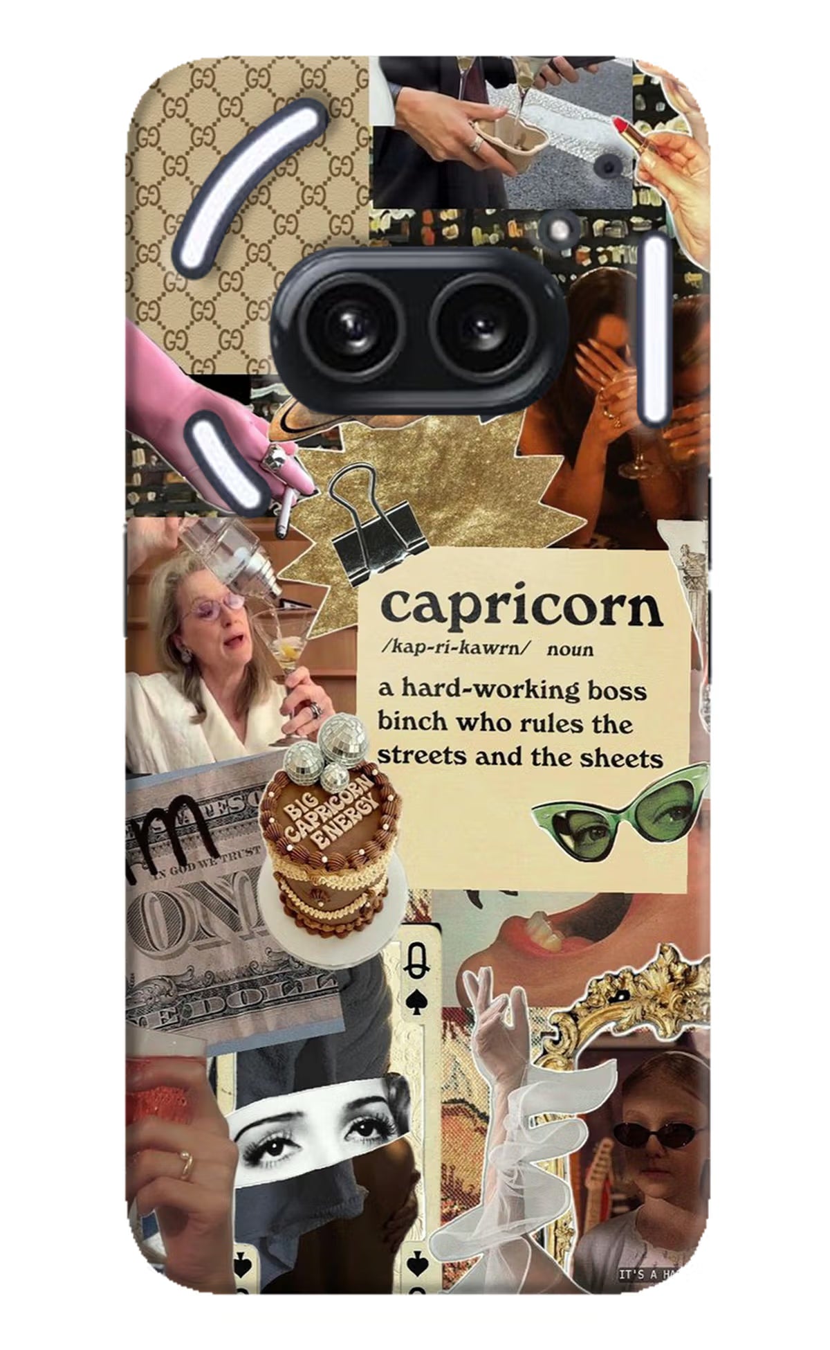 Capricorn Zodiac Nothing Phone 2A Plus Hard Case Back Cover by Casekaro