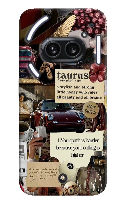 Taurus Zodiac Nothing Phone 2A Plus Hard Case Back Cover by Casekaro