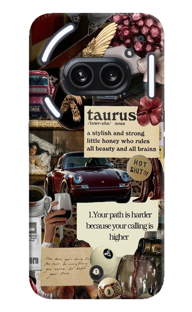 Taurus Zodiac Nothing Phone 2A Plus Hard Case Back Cover by Casekaro