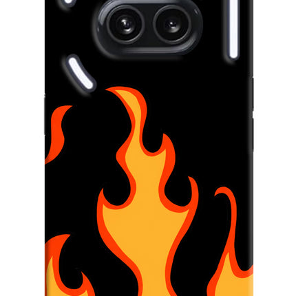 Fired Up – Black Nothing Phone 2A Plus Hard Case Back Cover by Casekaro