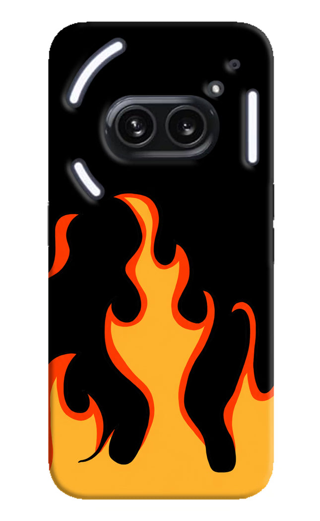 Fired Up – Black Nothing Phone 2A Plus Hard Case Back Cover by Casekaro