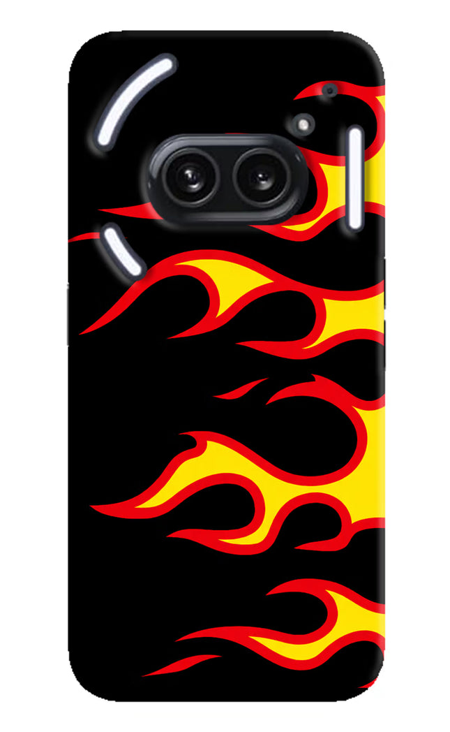 Side Sweep Flames Nothing Phone 2A Plus Hard Case Back Cover by Casekaro
