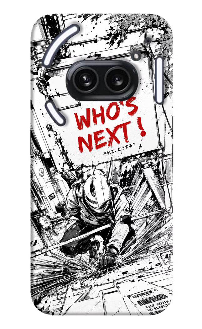 Who's Next Nothing Phone 2A Plus Hard Case Back Cover by Casekaro