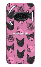 Pink Cats Nothing Phone 2A Plus Hard Case Back Cover by Casekaro