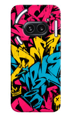 Graffiti Vibe Nothing Phone 2A Plus Hard Case Back Cover by Casekaro